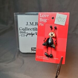 Vintage Russ "Love Bug" Ladybug Pin - Collectible Novelty Jewelry